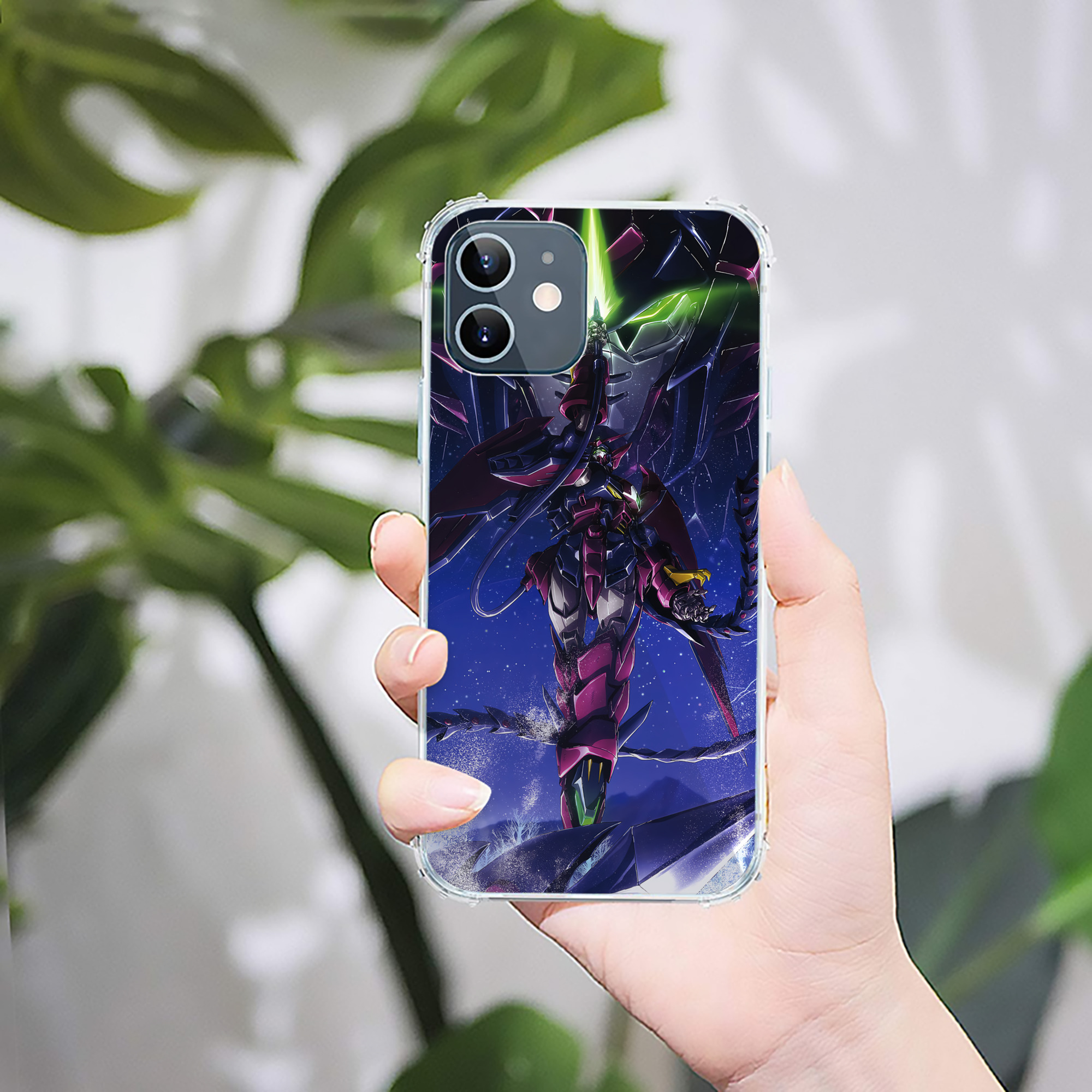 （画像用） 機動戦士ガンダム Mobile Suit Gundam 【iPhone 12シリーズ対応】透明スマホケース（クリアソフトケース）